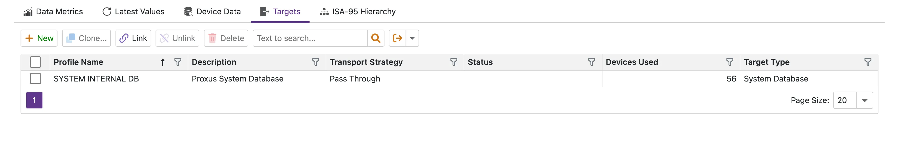 Cihaz Hedefleri Sekmesi