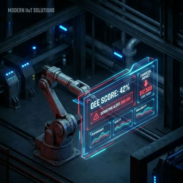 Endüstriyel OEE Gösterge Paneli ve Makine Duruş Maliyeti