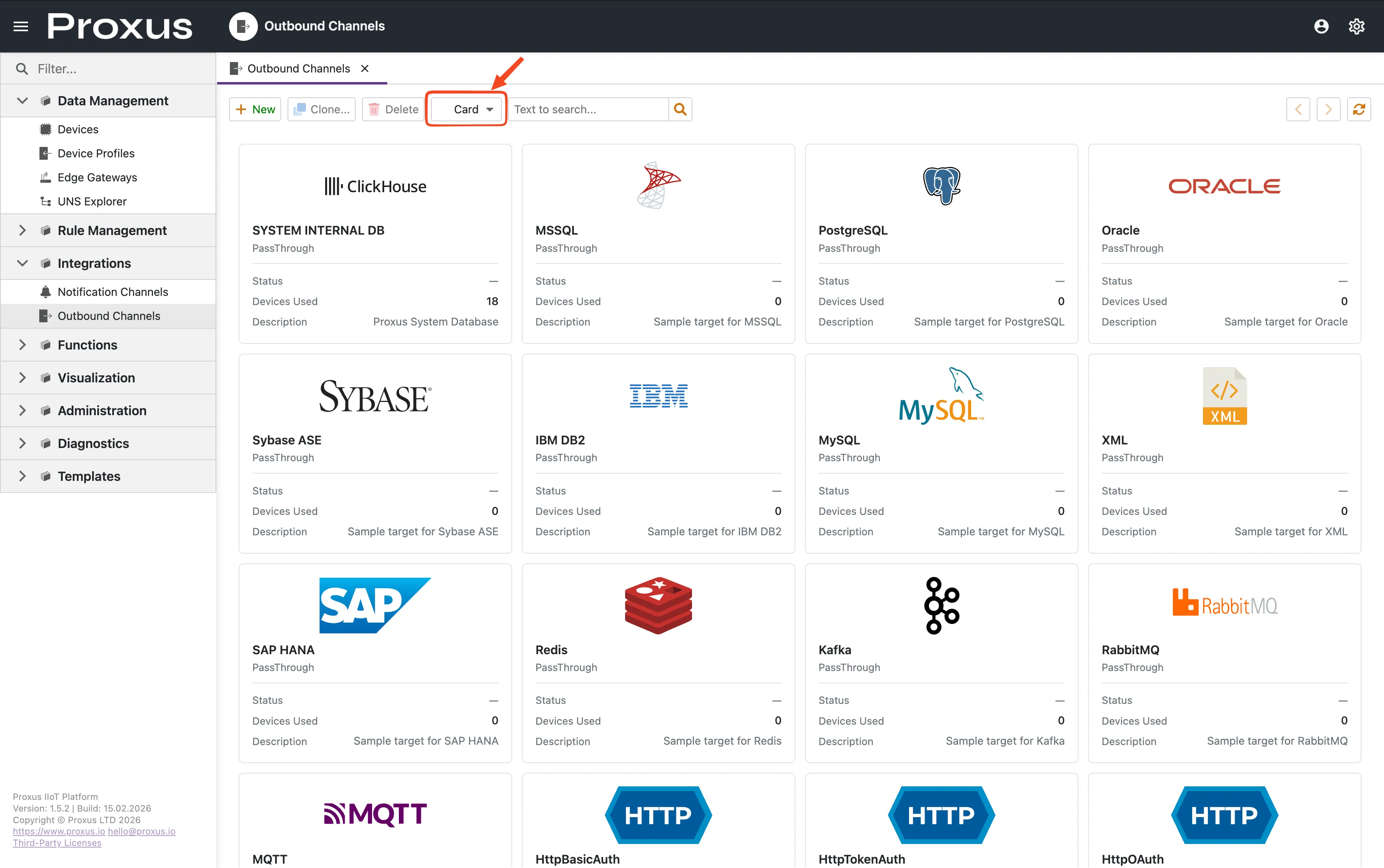 Outbound Connectors Kart Gorunumu
