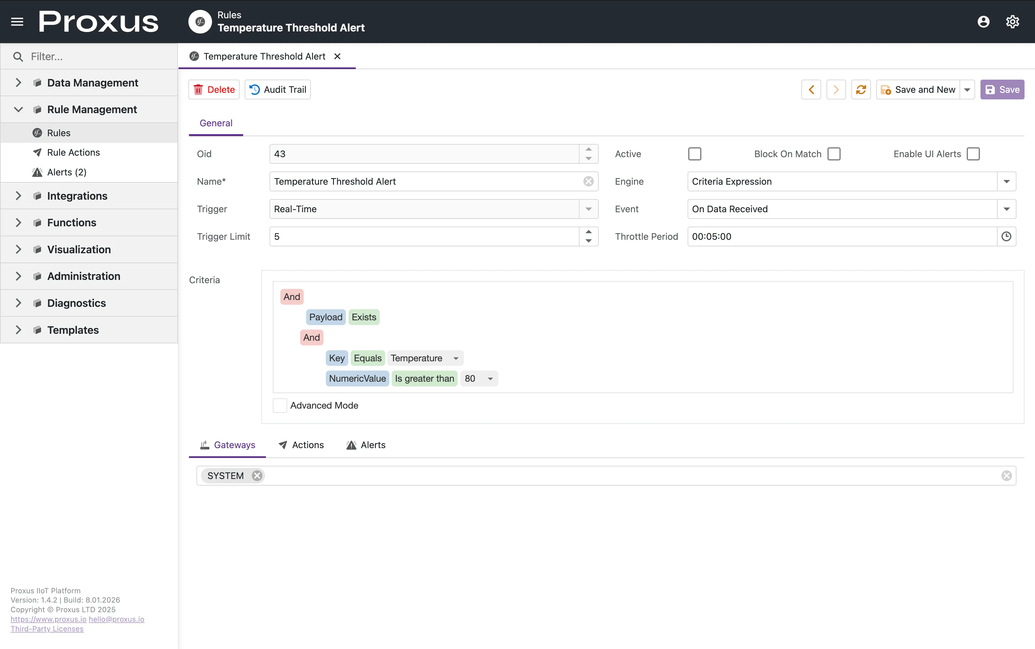 Görsel Kural Editörü Arayüzü