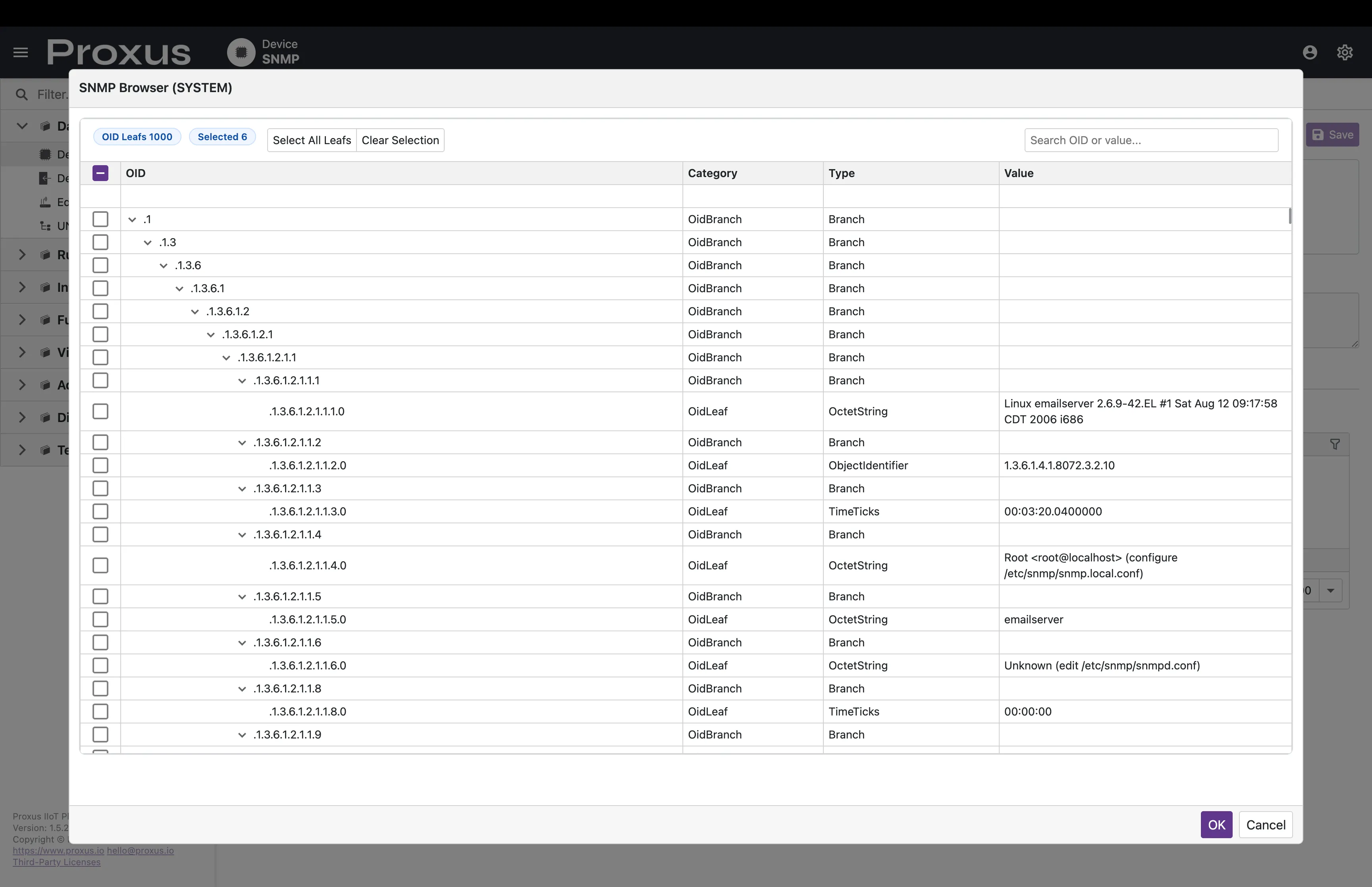SNMP Tag Browser