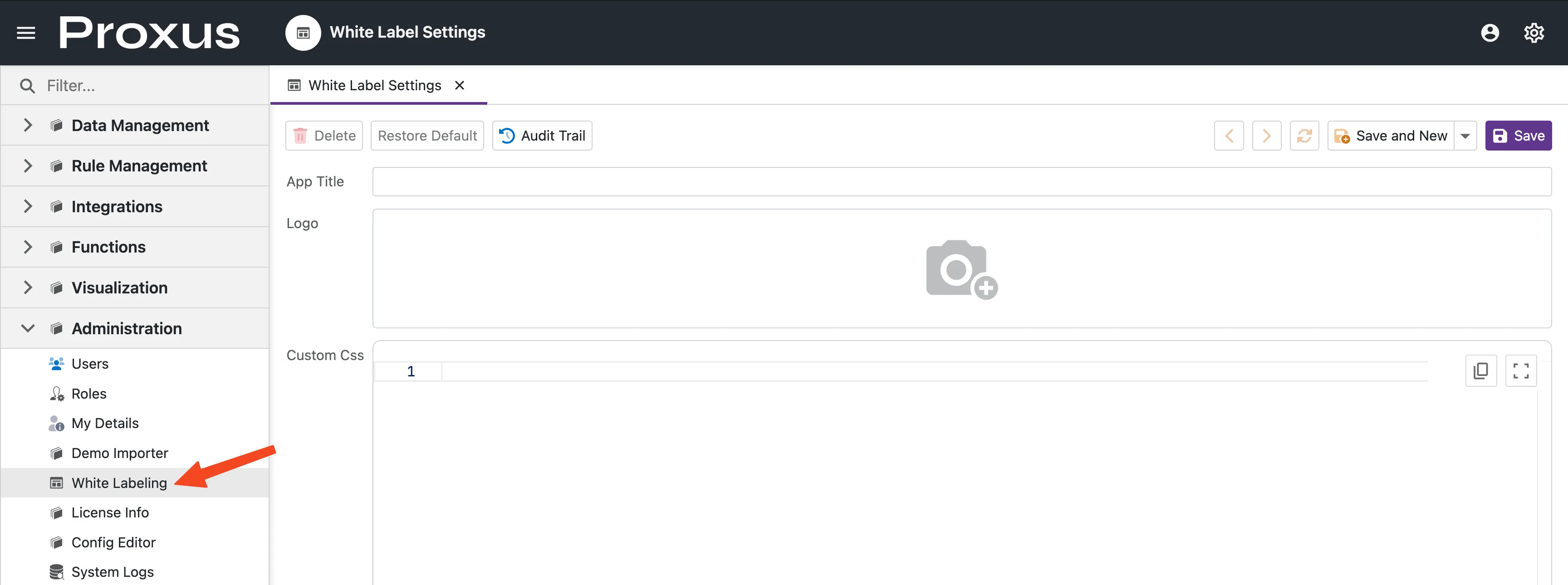Beyaz Etiket Ayarları